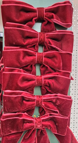 Velvet bow 6pack - velvet, colour