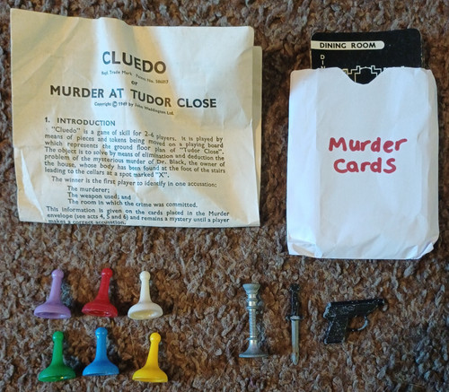 Vintage cluedo spare parts - spare,