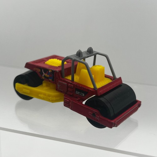 Matchbox road roller - matchbox, red
