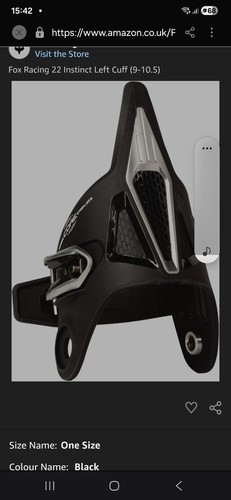 Fox racing instinct right cuff - instinct,