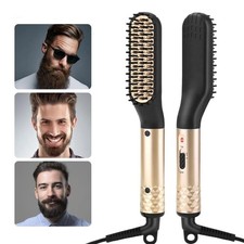 Professional Hair Straightener Comb Beard & Hair Curler Brush UK