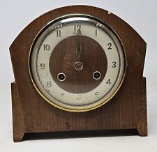 Vintage Bentima Mantel Clock -  8 Day Chiming Clock,  Oak