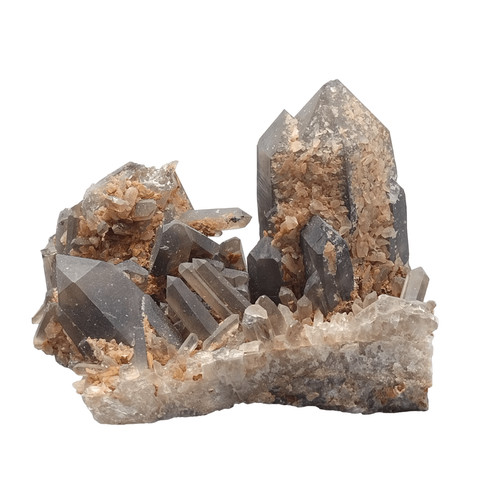 Smokey citrine quartz - citrine,