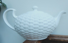 Belleek Teapot White Bone