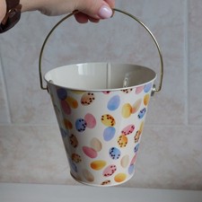Emma Bridgewater Mini Eggs Bucket Tin Metal Handle Easter Egg Hunt H 12.5cm