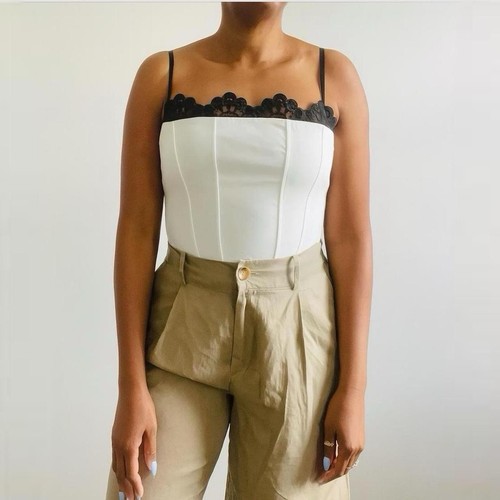 Zara cream corset top - cream,