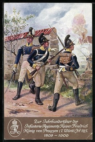 Postcard inf rgt kaiser - postcard, inf.-rgt.
