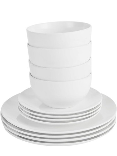 12pcs white porcelain - 12pcs,