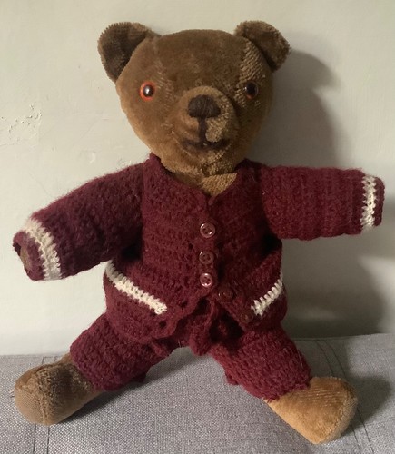 Vintage brown plush teddy - plush,