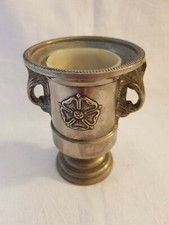 Silver plated post vase, urn