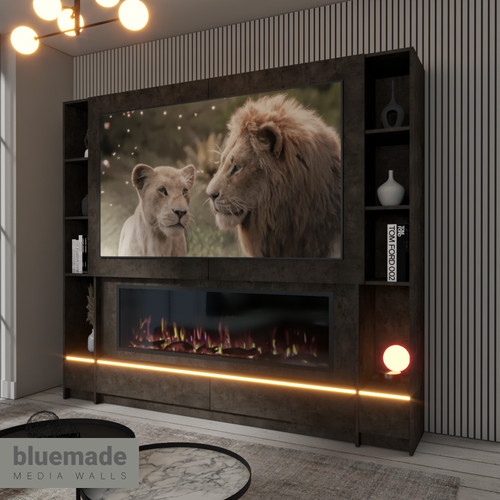 2400mm media wall furniture - tv,
