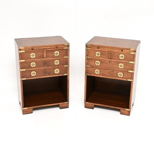 Pair antique yew wood - of,