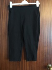 Zara Stretch Capri Pants Black Large