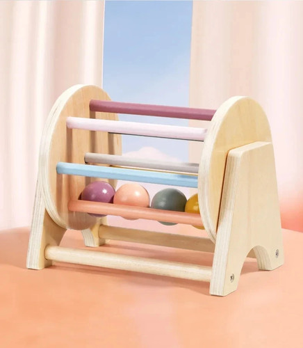 Montessori wooden toy spinning - montessori,