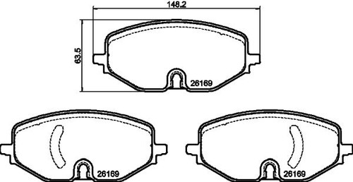 Mintex front brake - front, set