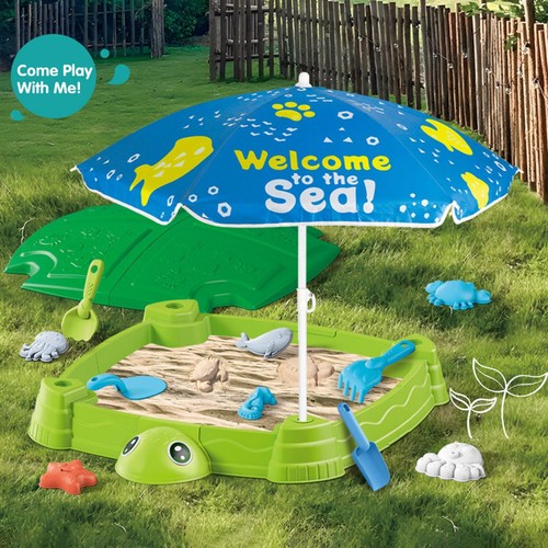 Sandbox with lid umbrella - sandbox, &