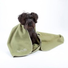 Fleece Dog Blankets Pet Blanket Soft Puppy Warm Blanket Washable Khaki Green L