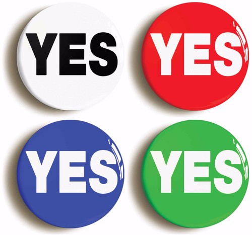 Yes badge button - badge, 4