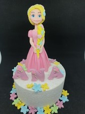 Large Princess Classic Rapunzel Edible Name Cake Topper Birthday Personalised