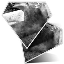 2 x Diamond Stickers 10 cm BW