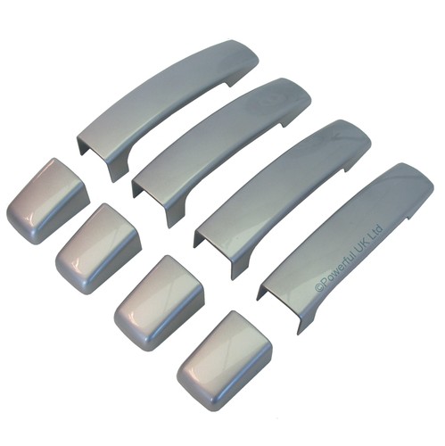 Zermatt silver door handle - silver,
