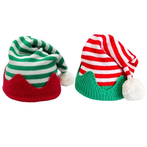 Knitted christmas beanies elf - christmas,