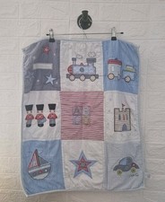 BRUIN Baby Boys My Favourite Things Pram Blanket Train Castle Car Boat Soldier