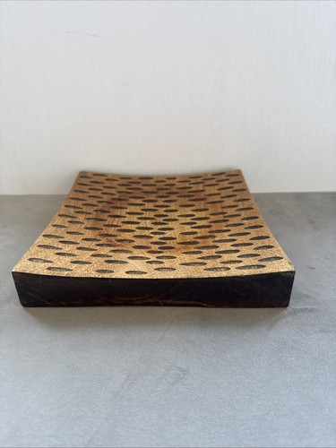 Hand carved wooden serving - carved,
