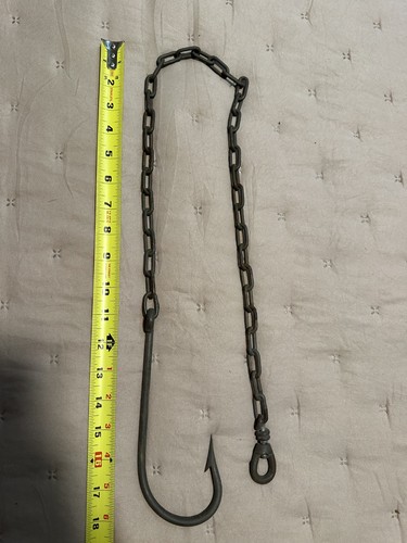 Antique shark fishing hook - hook, and