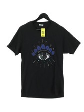 Kenzo Men's T-Shirt M Black Graphic 100% Cotton Basic