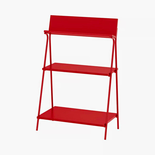 Red metal tier - red, 3-tier