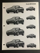 1992 / 1993 Porsche 968 Cabriolet Clip Art - Pictures, Prints, Poster RARE!!