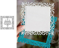 Lace Leaf Vine Square Frame