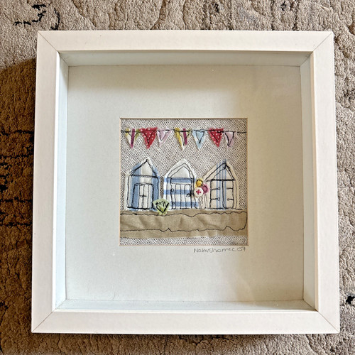 Cornwall beach hut bunting - cornwall,