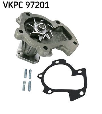 Engine cooling water pump with - pump,