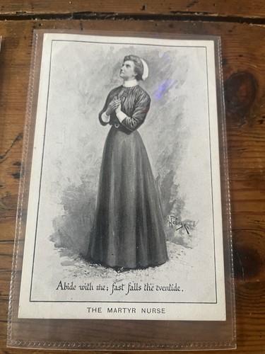 Ww1 rare postcard nurse - ww1, edith