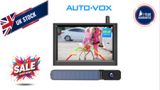 AUTOVOX Car 5" Monitor Wireless Solar Reverse Rear Camera Parking Kit WATERPROOF