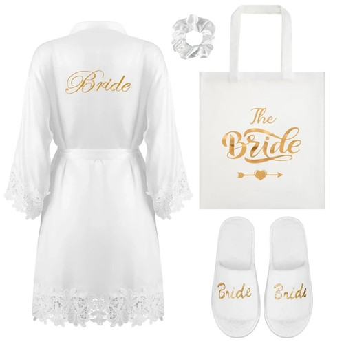 Bride pack white satin - bride,