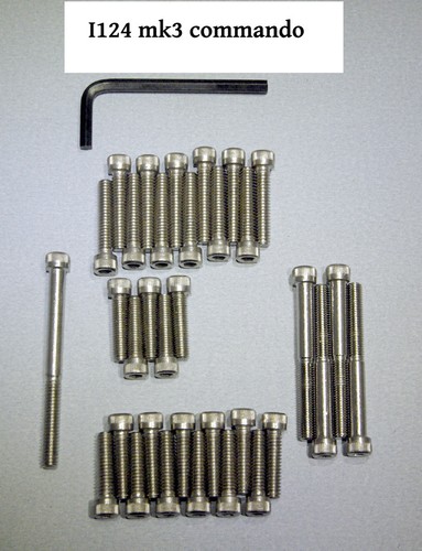 Engine bolt set v2a - v2a, stainless