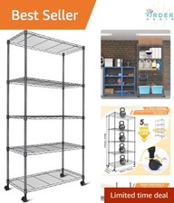 5 Tier Metal Shelving Unit