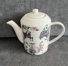 Cath Kidston Woodland Animal Themed White Ceramic Teapot With Lid