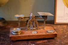 Antique English Brass Postal Scales