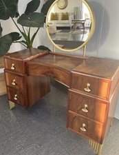 Walnut Art Deco Dressing