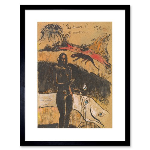 Painting gauguin french nave - gauguin,