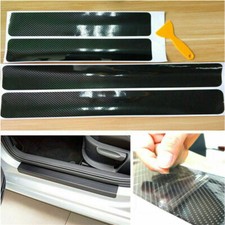 4pcs Universal Car Door Sill Anti Scratch Stickers Bumper Scuff Plate Protectors
