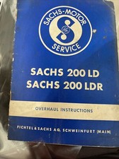 SACHS 200  LD/LDR German SCOOTER Overhaul MANUAL scarce -See OtherBooklet Also