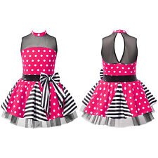 UK Girl Poalk Dots Mesh Sequin