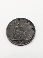 1895 Victoria Farthing Coin