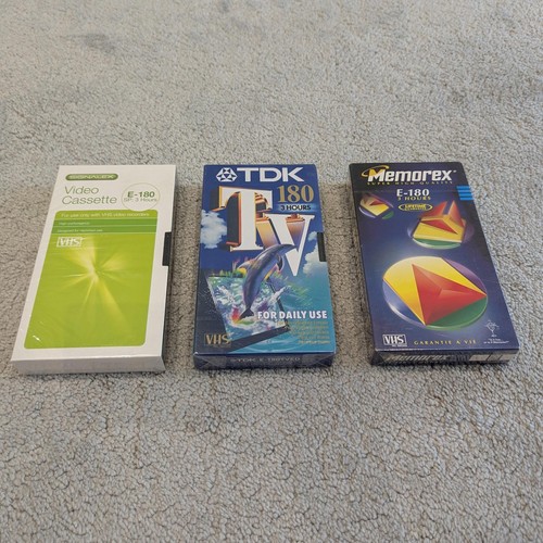 Blank vhs tapes new sealed - blank,