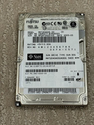 Fujitsu mht2040as 30gb - mht2040as,